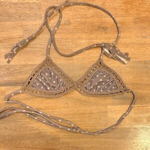 Acacia Kids Polka Dot Crochet Bikini Top